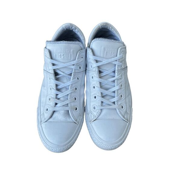 Chuck Taylor All Star Leather White size sneakers size 10 - Picture 4 of 9